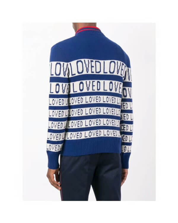 18FW【新作】グッチコピー Loved ジャガード セーター ボーダー